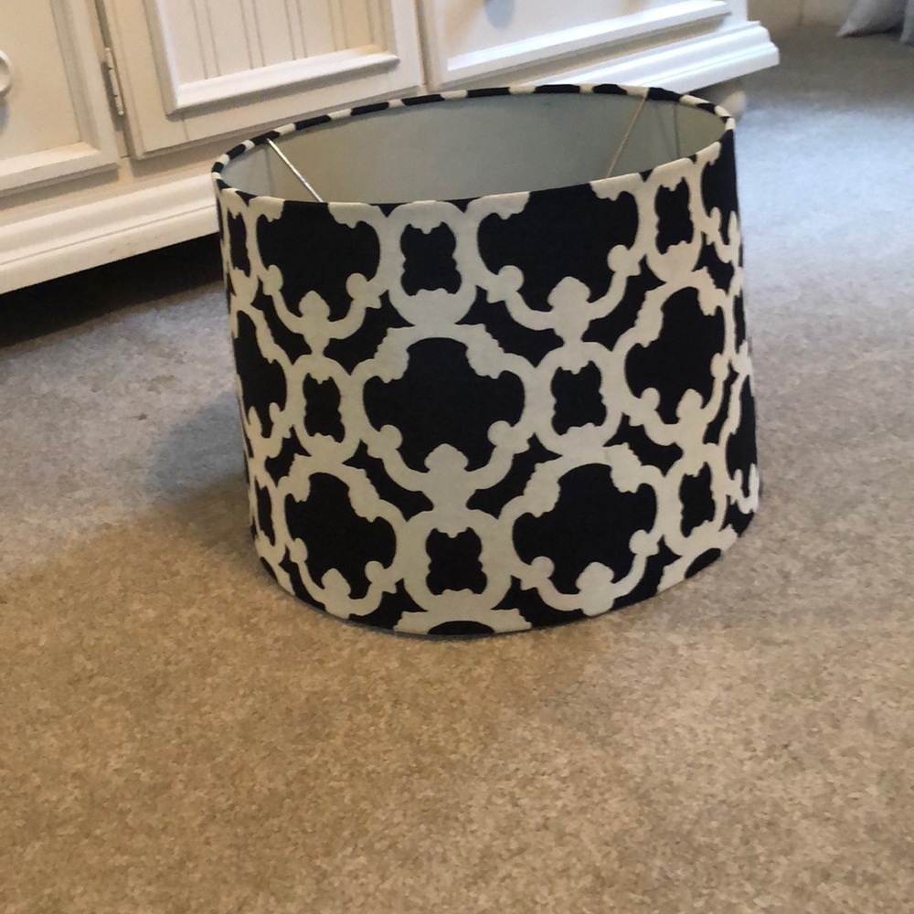 Black and White Round Lamp Shade from Target